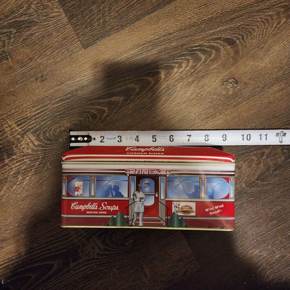 Vintage Campbell's Soups "corner Diner" Collectible Metal tin Box | 1996
